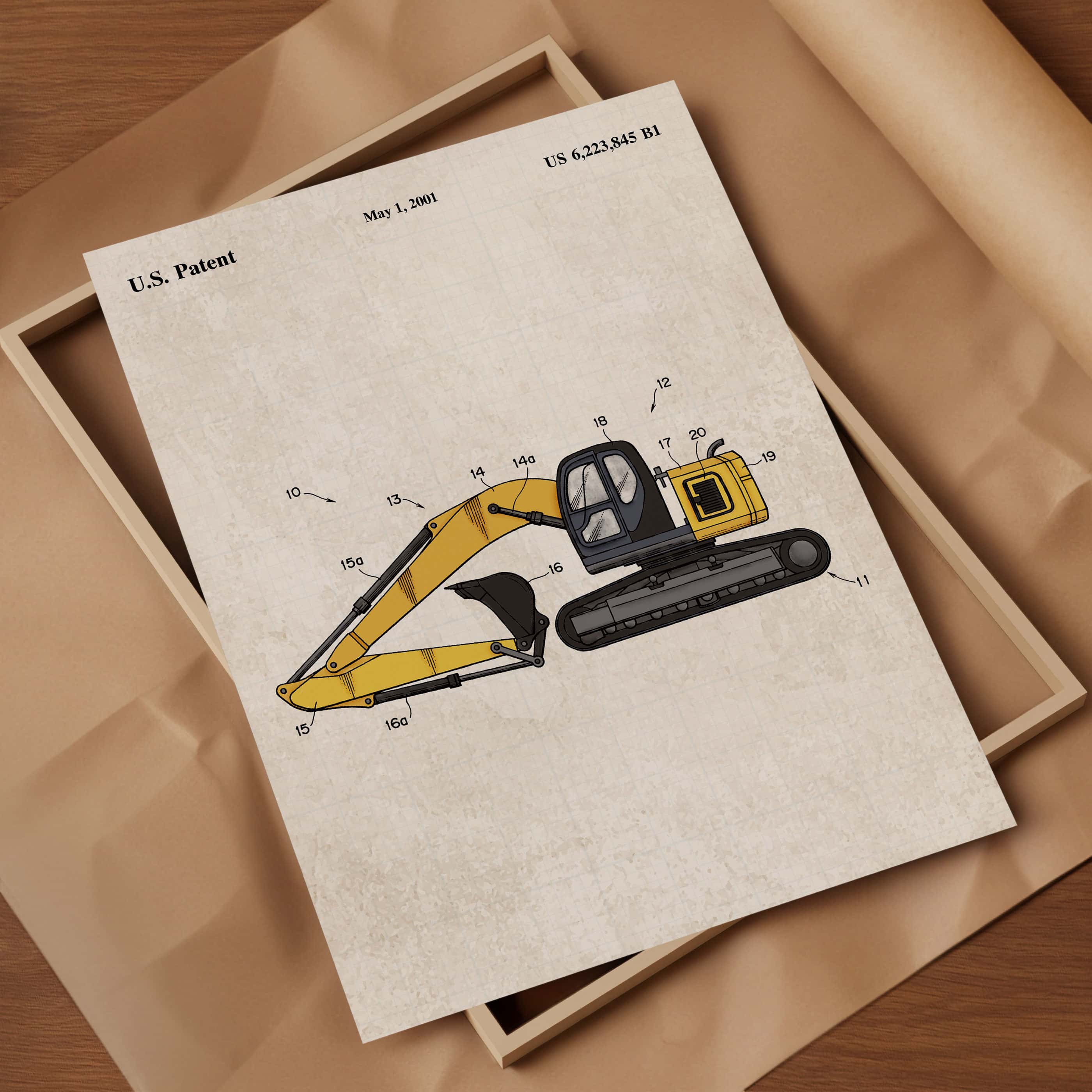 Printable Download: Construction Excavator Patent - Image 16